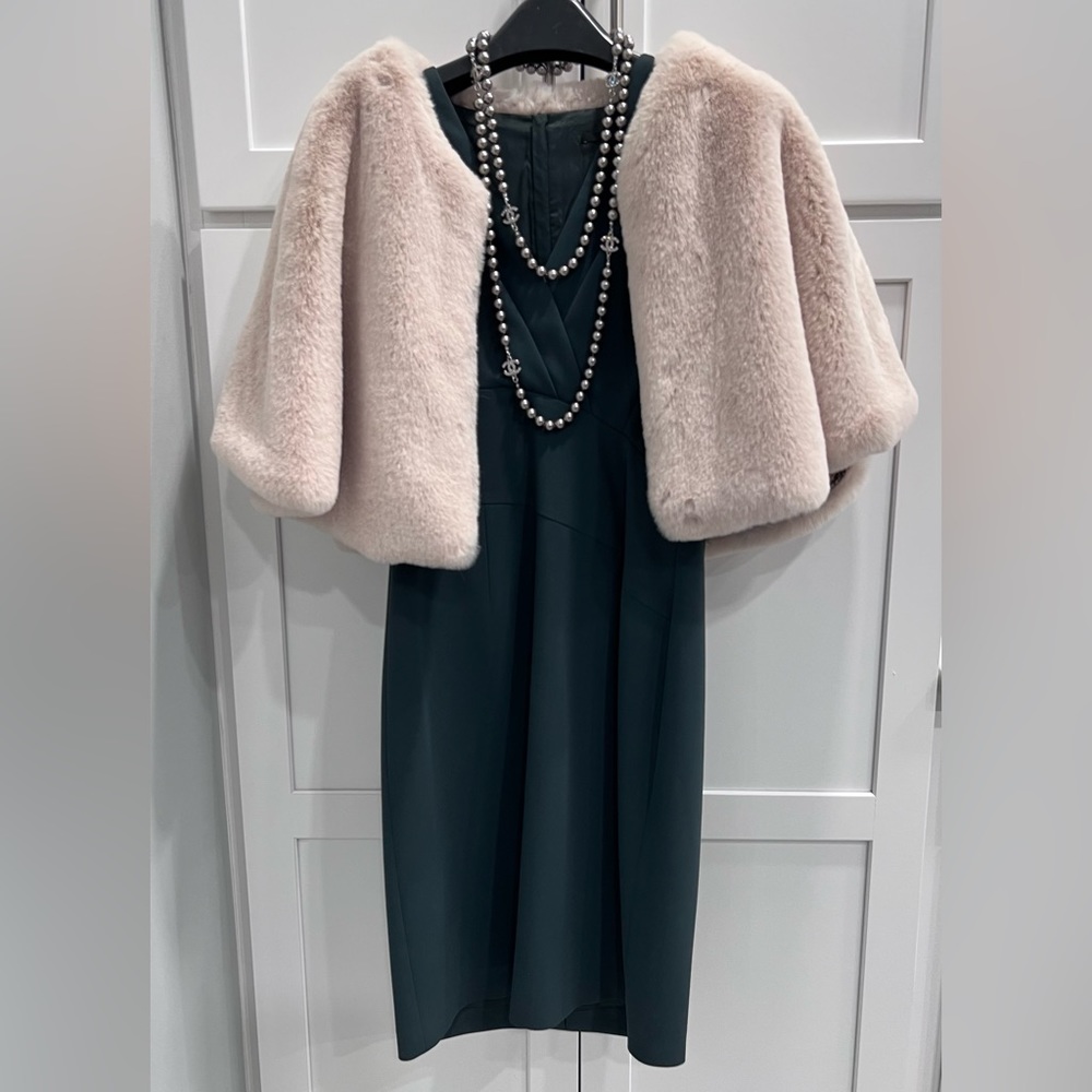 HUGO BOSS | Green Drapiela Asymmetrical Dress Size 4